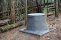 Primitive toilet at the campsite in BWCA Royalty Free Stock Photo