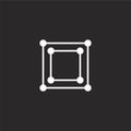 bounding box icon. Filled bounding box icon for website design and mobile, app development. bounding box icon from filled design