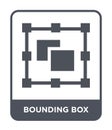 bounding box icon in trendy design style. bounding box icon isolated on white background. bounding box vector icon simple and