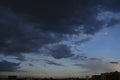 the boundless expanse of the sky with cumulus clouds and rays of the sun, moments of daybreak and sunset