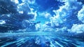 A boundless sky filled with shifting clouds of data representing the limitless potential of zettabytes Royalty Free Stock Photo