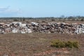 Boundry of a traditional old dry stone wall Royalty Free Stock Photo