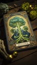 Bountiful Blessings: An AI Infused Tarot Card Revering the Broccoli\'s Abundant Spirit