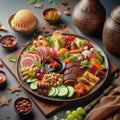 Bountiful blessings: creating a vibrant iftar platter with fresh fruits and veggies