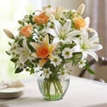 bountiful bouquet showcasing a harmonious blend of various spring blooms