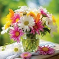 bountiful bouquet showcasing a harmonious blend of various spring blooms