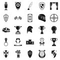 Bounty icons set, simple style Royalty Free Stock Photo