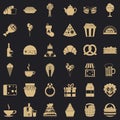 Bounty icons set, simple style Royalty Free Stock Photo