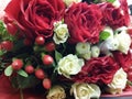 Bouqette of flowers with roses Royalty Free Stock Photo