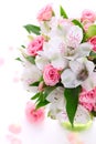Bouquet alstroemeria and rose
