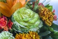 Bouquet of brassica Royalty Free Stock Photo