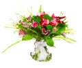 Bouquet of callas and roses Royalty Free Stock Photo