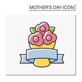 Bouquet color icon