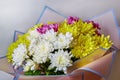 Bouquet of colorful chrysanthemum