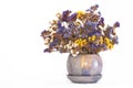 Bouquet of colorful dried sea lavender (limonium)