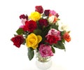 Bouquet of colorful roses