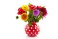 Bouquet Dahlias in vase Royalty Free Stock Photo