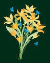 A bouquet of decorative daffodils