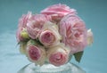 Bouquet of Delicate Pink Roses Royalty Free Stock Photo