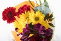 Bouquet of flower bought from supermarket Royalty Free Stock Photo