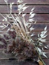Bouquet of dried grasses Royalty Free Stock Photo