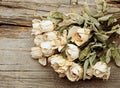 Bouquet dried roses Royalty Free Stock Photo