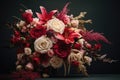 a bouquet of exquisite wedding flowers