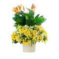 Bouquet fake yellow flower Royalty Free Stock Photo