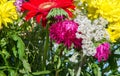 Bouquet of flowers. an attractively arranged bunch of flowers, especially one presented as a gift or carried at a ceremony. nose