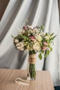 Wedding Bouquet of Flowers on on the white background