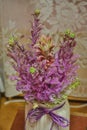 Bouquet of flowers from cabbage and pineapple