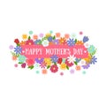 bouquet of flowers greeting cart Happy Mothers Day