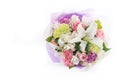 Bouquet of flowers isolated on white