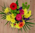 Bouquet of flowers on the table