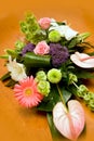 Bouquet of flowers used for the Christian marriage ceremony Royalty Free Stock Photo