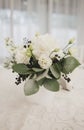 Bouquet of flowers on the wedding table Royalty Free Stock Photo