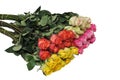 A bouquet of flowers on a white background. Isolated image. Royalty Free Stock Photo