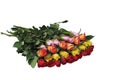 A bouquet of flowers on a white background. Isolated image. Royalty Free Stock Photo