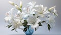 A bouquet of fresh flowers, a gift of nature beauty generated by AI