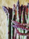 Bouquet of fresh green asparagus,