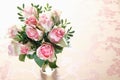 Bouquet of fresh pink roses Royalty Free Stock Photo