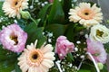 A bouquet gerberas with other flowers