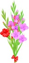 Bouquet of gladioli