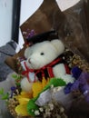 Graduation bouquet bear