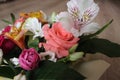 Bouquet of flowers. Roses,daisies, chrysanthemu