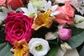 Bouquet of flowers. Roses,daisies, chrysanthemu