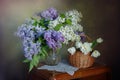 A bouquet of lilac flowers . Royalty Free Stock Photo