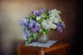 A bouquet of lilac flowers . Royalty Free Stock Photo