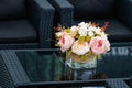 Bouquet of flowers luxury interior decoration