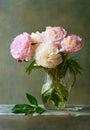 Bouquet of peonies Royalty Free Stock Photo